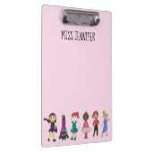 ダンスパーソナライズされた先生ギフトバレエタップクラス クリップボード (右)