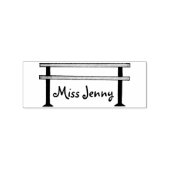 ダンスパーソナライズされた先生ギフトバレエバーレスタンプ ラバースタンプ (インプリント)