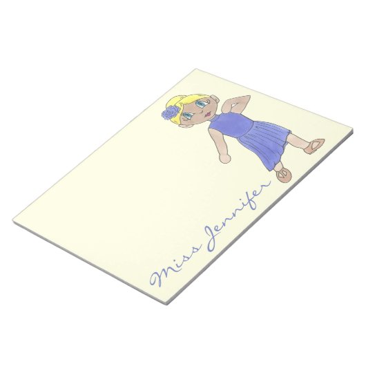 ダンスパーソナライズされた先生ギフトモダン歌詞 ノートパッド (アングル)