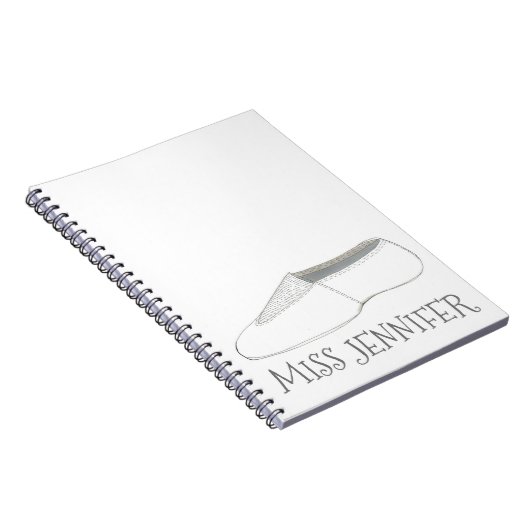 ダンスパーソナライズされた先生ジムコーチアクロタンブリング ノートブック (右側)