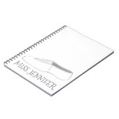 ダンスパーソナライズされた先生ジムコーチアクロタンブリング ノートブック (左側)