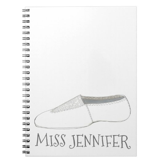 ダンスパーソナライズされた先生ジムコーチアクロタンブリング ノートブック (正面)