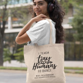 ダンスパーソナライズされた先生スクリプトタイポグラフィ トートバッグ
