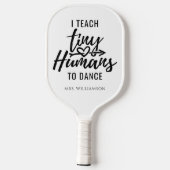 ダンスパーソナライズされた先生スクリプモダント ピックルボールラケット (裏面)