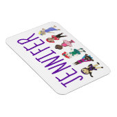 ダンスパーソナライズされた先生タップバレエ発表会 マグネット (右側)