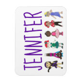 ダンスパーソナライズされた先生タップバレエ発表会 マグネット (縦)