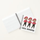 ダンスパーソナライズされた先生ヒップホップガールリサイタル ノートブック (内部)