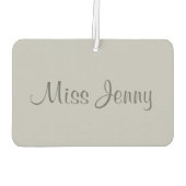 ダンスパーソナライズされた先生ピンクバレエ靴ギフト カーエアーフレッシュナー (裏面)