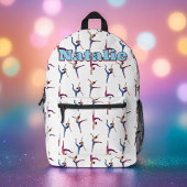 ダンスパーソナライズされた/体操パターンバックパック プリントバックパック