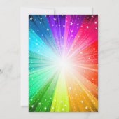 ダンスパーティの招待状、ディスコパーティー誕生日 招待状 (裏面)