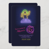 ダンスパーティの招待状 招待状 (正面/裏面)