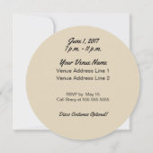 ダンスパーティーのディスコの球のパーティの招待状 招待状 (裏面)