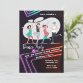 ダンスパーティーの招待状 招待状 (スタンド正面)