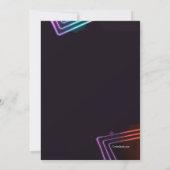 ダンスパーティーの招待状 招待状 (裏面)