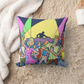 ダンスパーティーの枕 クッション (ブランケット)