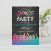 ダンスパーティーの誕生日招待状 招待状 (スタンド正面)