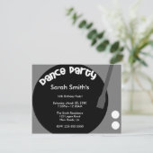 ダンスパーティーの誕生日 招待状 (スタンド正面)