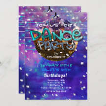 ダンスパーティーディスコボールパープルクール誕生日