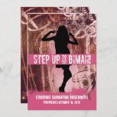 ダンスパーティーバルミツワー招待状 招待状 (正面/裏面)