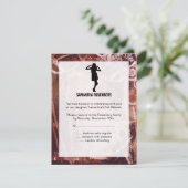 ダンスパーティーバルミツワーRSVP応答カード 出欠カード (スタンド正面)