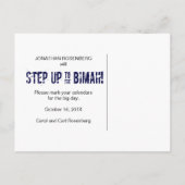 ダンスパーティーバー(ユダヤ教の)バル・ミツバー保存日 案内ポストカード (裏面)