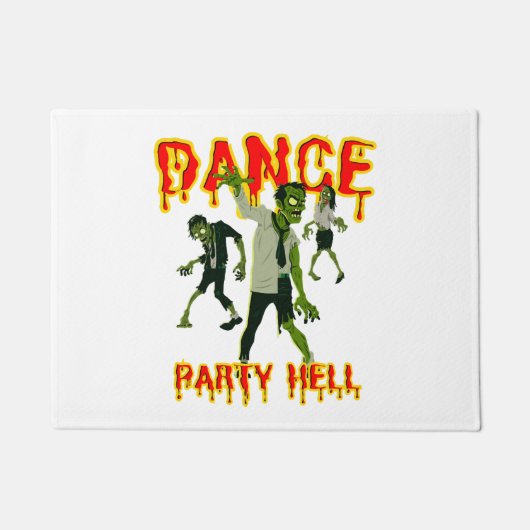 ダンスパーティーヘルダンスハロウィーン ドアマット (正面)