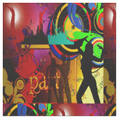 ダンスパーティー生地 ファブリック (クローズアップ)