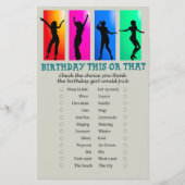 ダンスパーティー誕生日このゲームまたはそのゲーム (正面)