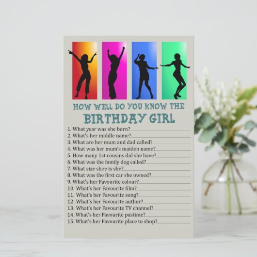 ダンスパーティー誕生日の女の子をどれだけ知っているか (スタンド正面)