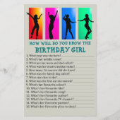 ダンスパーティー誕生日の女の子をどれだけ知っているか (正面)