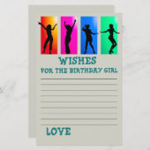 ダンスパーティー誕生日の女の子を願う (正面/裏面)