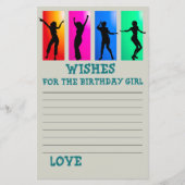 ダンスパーティー誕生日の女の子を願う (正面)