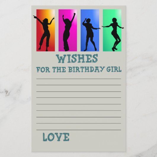 ダンスパーティー誕生日の女の子を願う (正面)