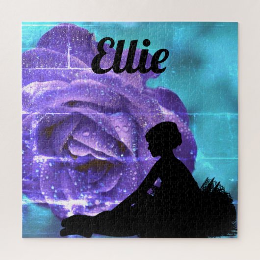 ダンスパープルバラ抽象芸術676ピースパズル ジグソーパズル (縦)