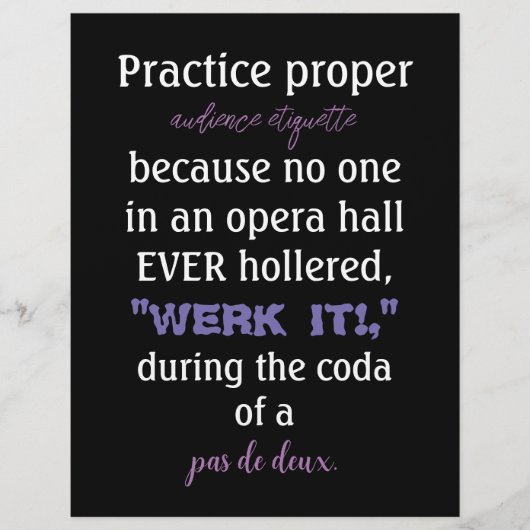 ダンスパープル観客向けエチケットラベンダー チラシ (正面)