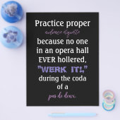 ダンスパープル観客向けエチケットラベンダー チラシ (シングル)