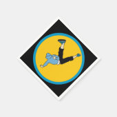 ダンスヒップホップトゥイーンのテーマの誕生日パーティー スタンダードカクテルナプキン (角)