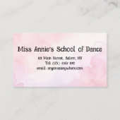 ダンスビジネスカード 名刺 (裏面)