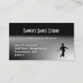 ダンスビジネスカード – Black n Silver 名刺 (正面)