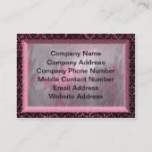 ダンスフィールドペタルユニークプロフェッショナル名刺 名刺 (裏面)