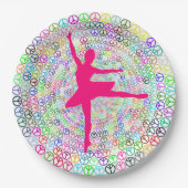 ダンスフォーピース紙プレート ペーパープレート (正面)