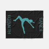 ダンスフリースブランケットパーソナライズされた。 フリースブランケット (正面(横))