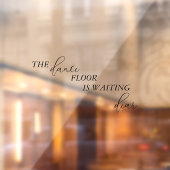 ダンスフロアがバスルーム親愛を結婚待っている ウィンドウサイン (シート2)