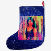 ダンスフロアでのリミックスのみ ラージクリスマスストッキング (裏面)