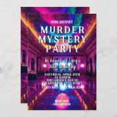 ダンスフロアで起きた殺人事件の謎 招待状 (正面/裏面)