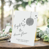 ダンスフロアに光を当てる |グロースティック記号 台座サイン