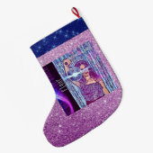 ダンスフロアのみ ラージクリスマスストッキング (裏面 (吊り時))