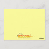 ダンスフロアの垣間葉書 ポストカード (裏面)