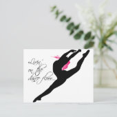 ダンスフロアピンクダンサーに住む ポストカード (スタンド正面)