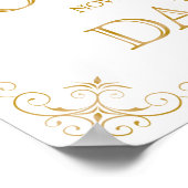 ダンスフロア結婚のサイン |書モダン道 ポスター (角)